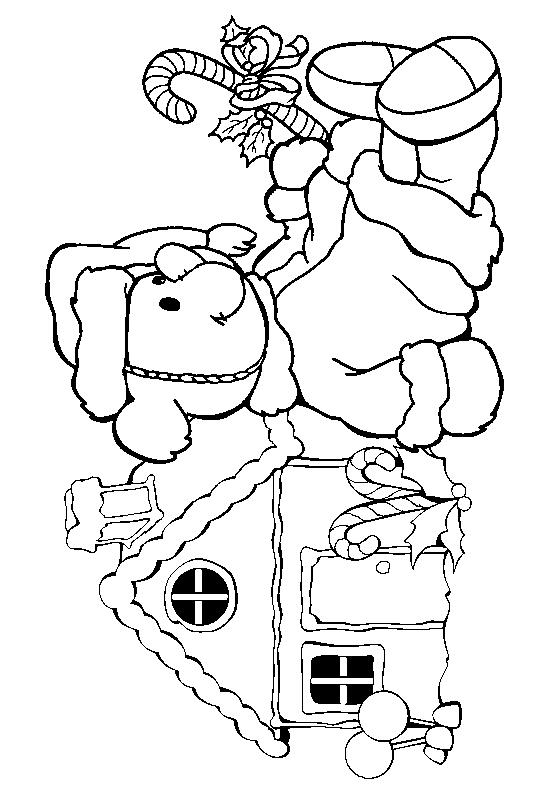 Fisă de colorat cu Craciun cadouri de colorat p03