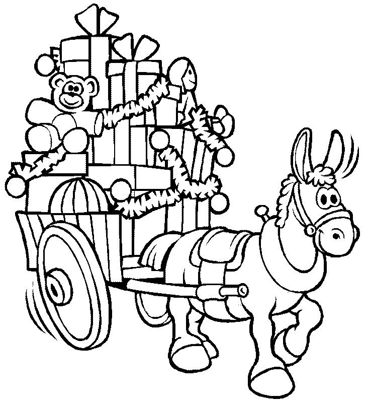 Fisă de colorat cu Craciun cadouri de colorat p06