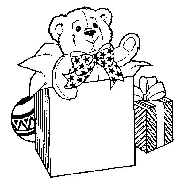 Fisă de colorat cu Craciun cadouri de colorat p10