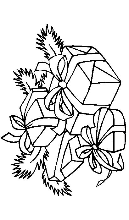 Fisă de colorat cu Craciun cadouri de colorat p12