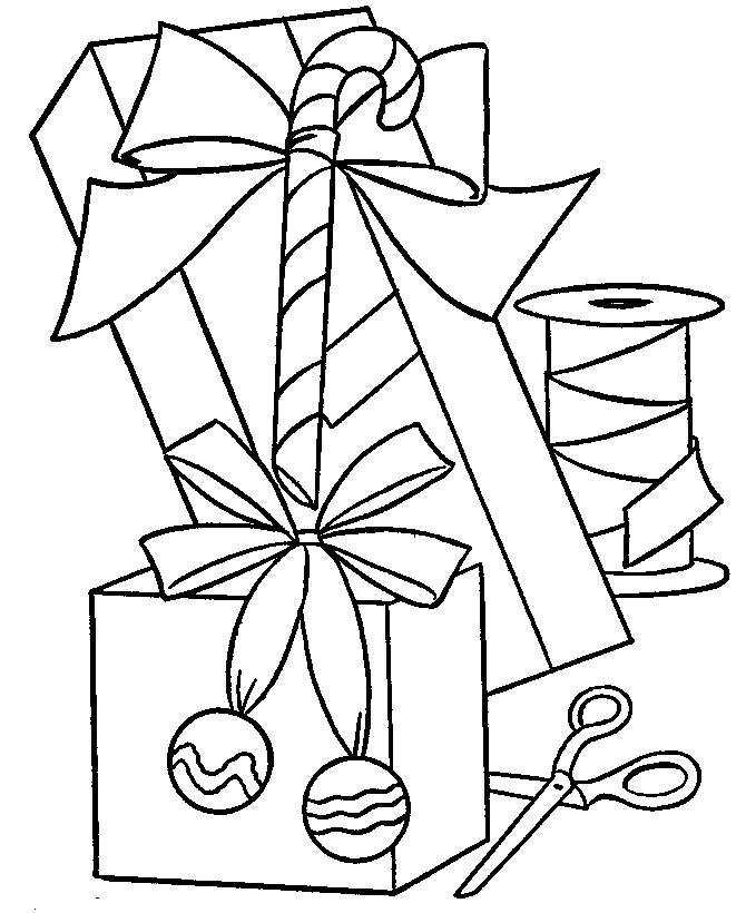 Fisă de colorat cu Craciun cadouri de colorat p13