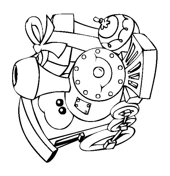 Fisă de colorat cu Craciun cadouri de colorat p14