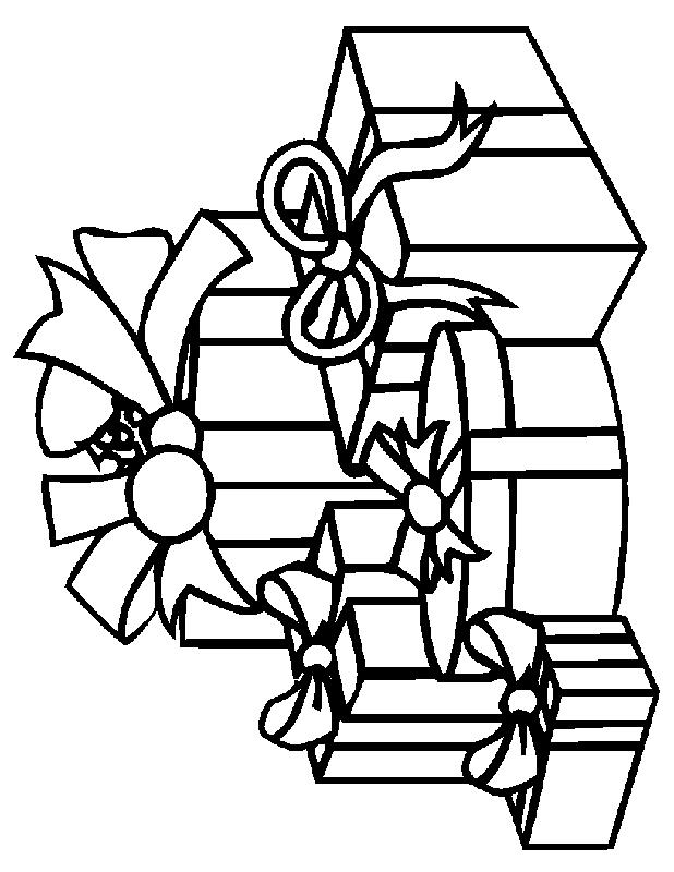 Fisă de colorat cu Craciun cadouri de colorat p16