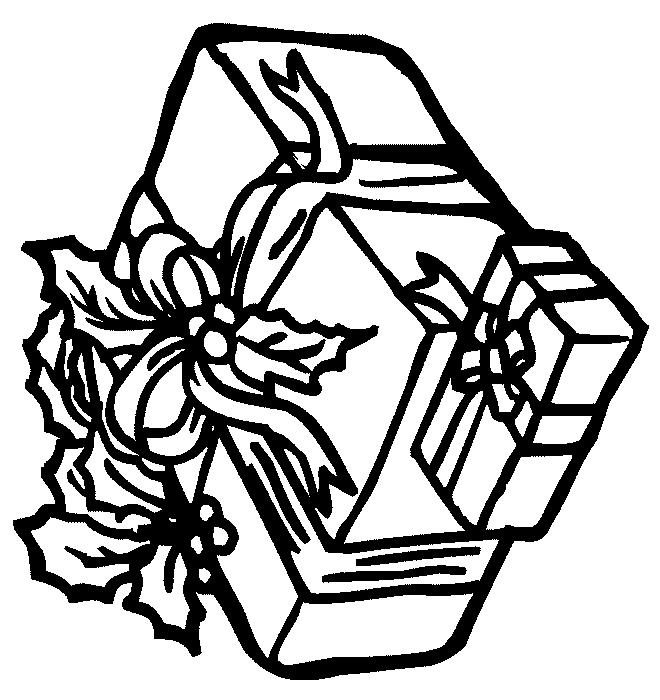 Fisă de colorat cu Craciun cadouri de colorat p17