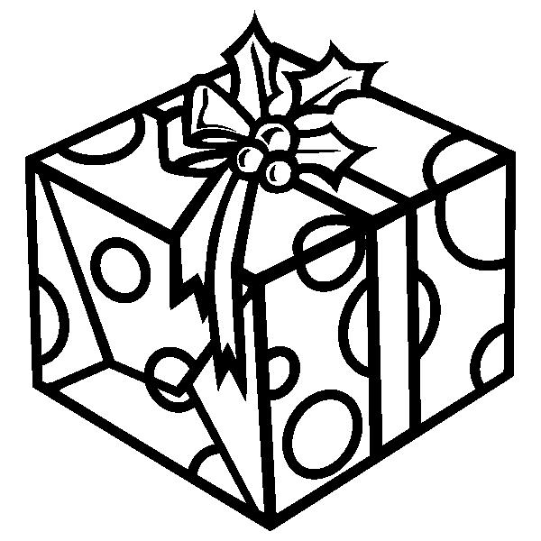 Fisă de colorat cu Craciun cadouri de colorat p18