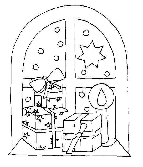 Fisă de colorat cu Craciun cadouri de colorat p19