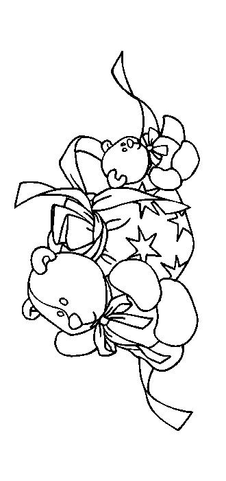 Fisă de colorat cu Craciun cadouri de colorat p22