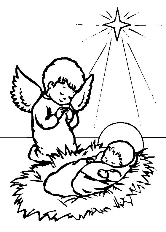 Fisă de colorat cu Craciun cei trei magi de colorat p07