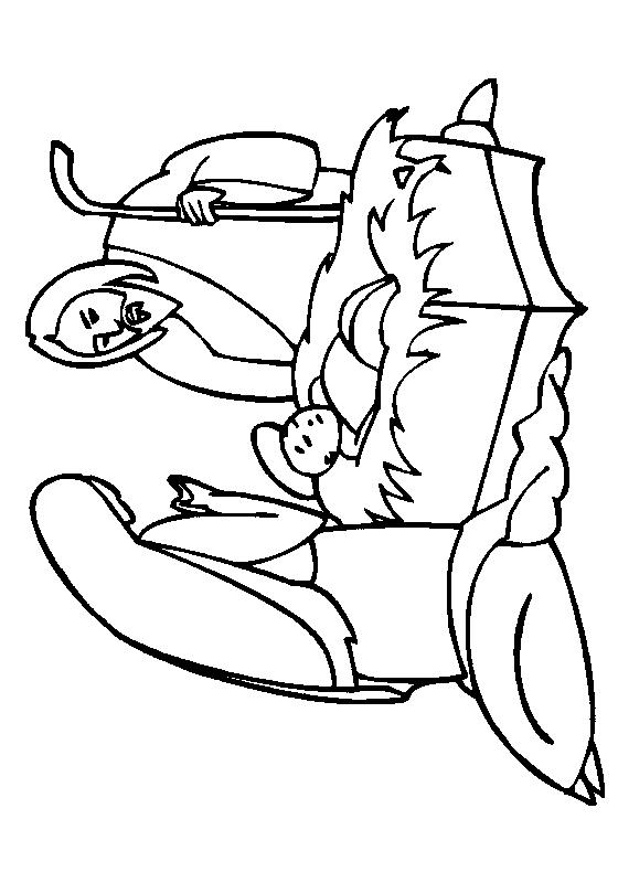 Fisă de colorat cu Craciun cei trei magi de colorat p09