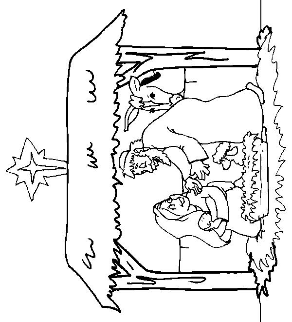 Fisă de colorat cu Craciun cei trei magi de colorat p16