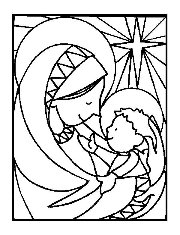 Fisă de colorat cu Craciun cei trei magi de colorat p18