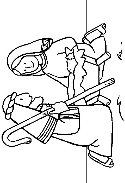 Fisă de colorat cu Craciun cei trei magi de colorat p25