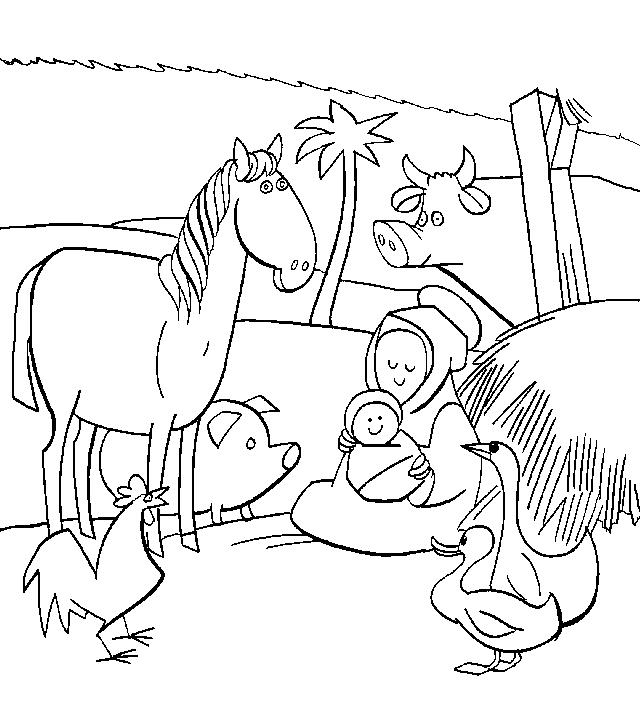 Fisă de colorat cu Craciun cei trei magi de colorat p43