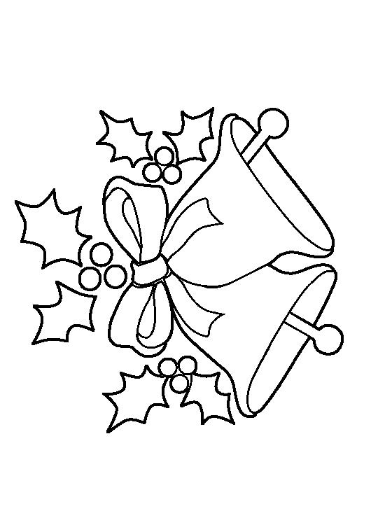 Fisă de colorat cu Craciun clopotei de colorat p02
