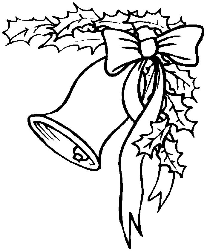 Fisă de colorat cu Craciun clopotei de colorat p05