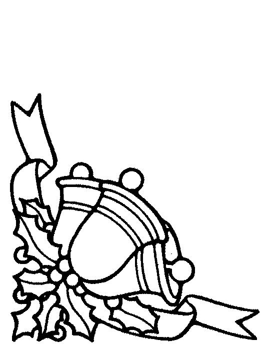 Fisă de colorat cu Craciun clopotei de colorat p17