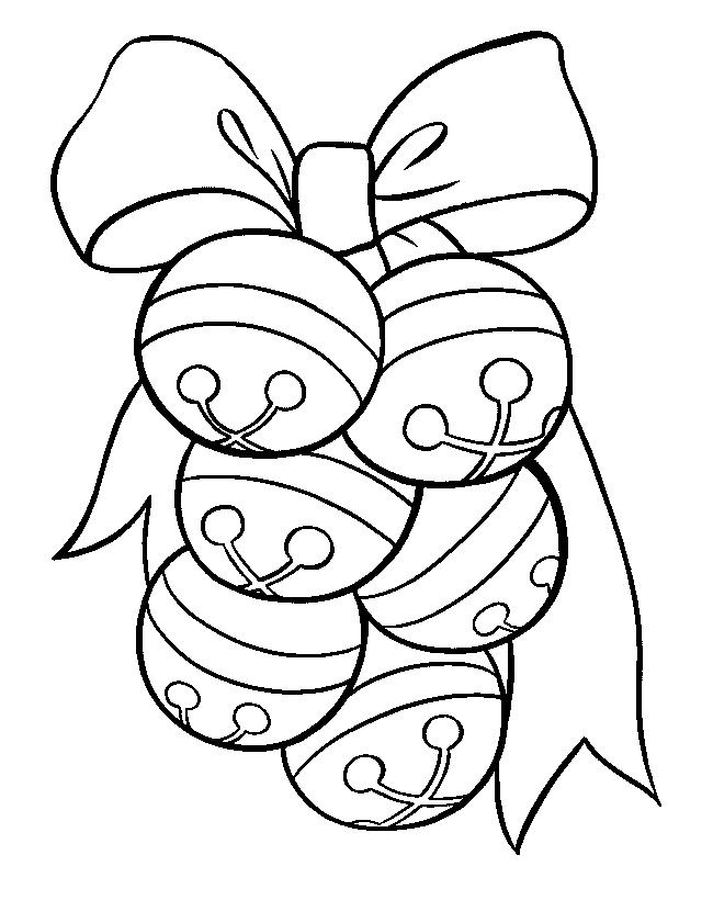 Fisă de colorat cu Craciun clopotei de colorat p19