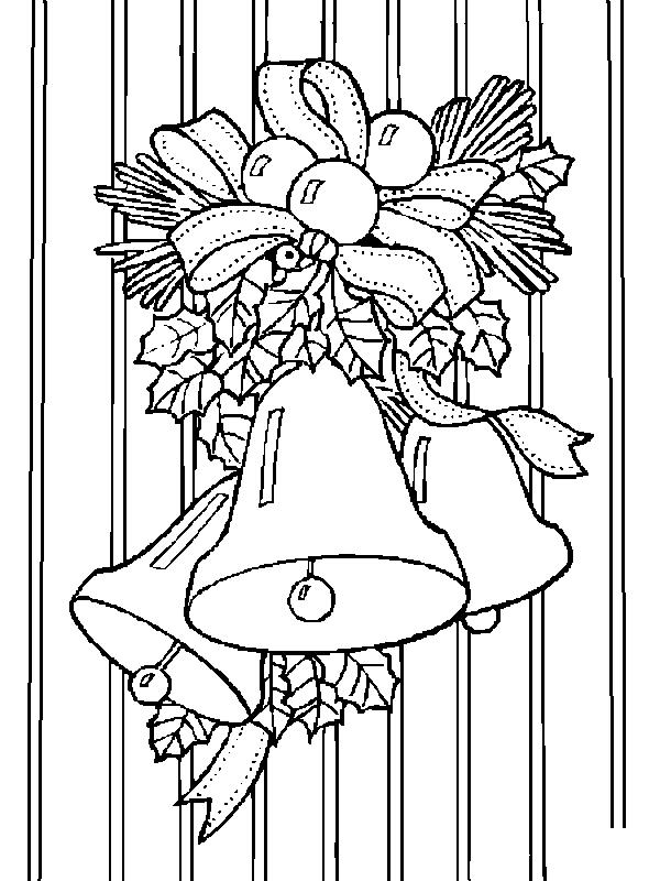 Fisă de colorat cu Craciun clopotei de colorat p21