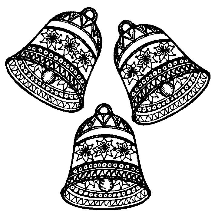 Fisă de colorat cu Craciun clopotei de colorat p22