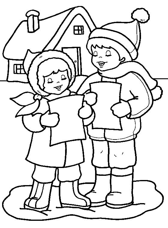 Fisă de colorat cu Craciun copii de colorat p07