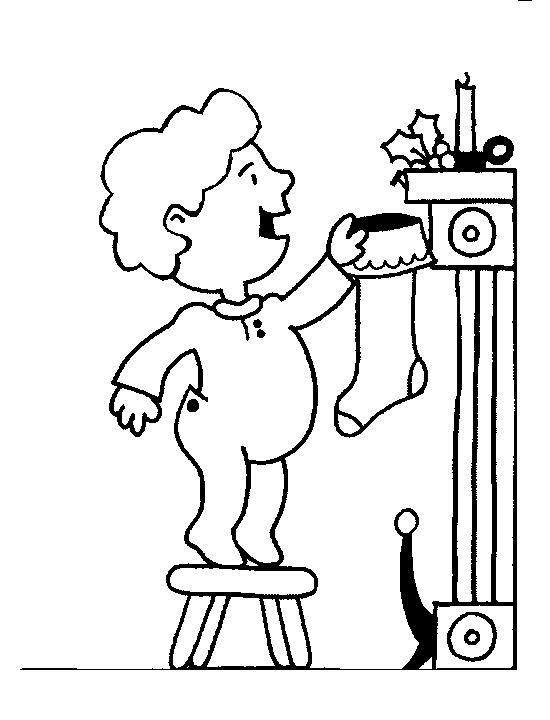 Fisă de colorat cu Craciun copii de colorat p12