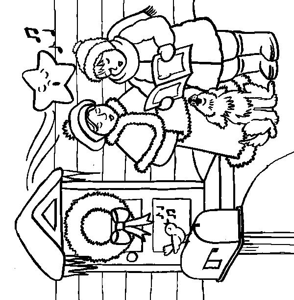 Fisă de colorat cu Craciun copii de colorat p17