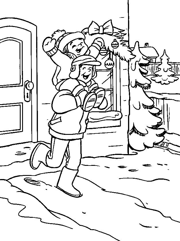 Fisă de colorat cu Craciun copii de colorat p22