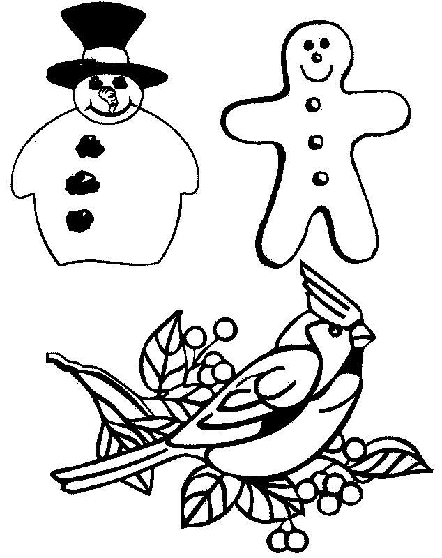Fisă de colorat cu Craciun decoratiuni de colorat p02