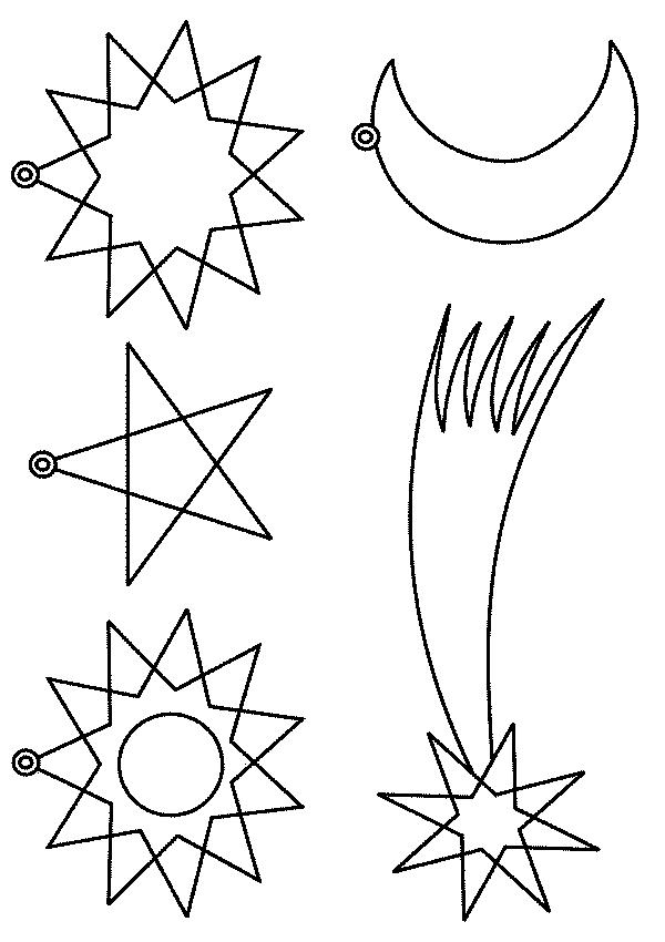 Fisă de colorat cu Craciun decoratiuni de colorat p03