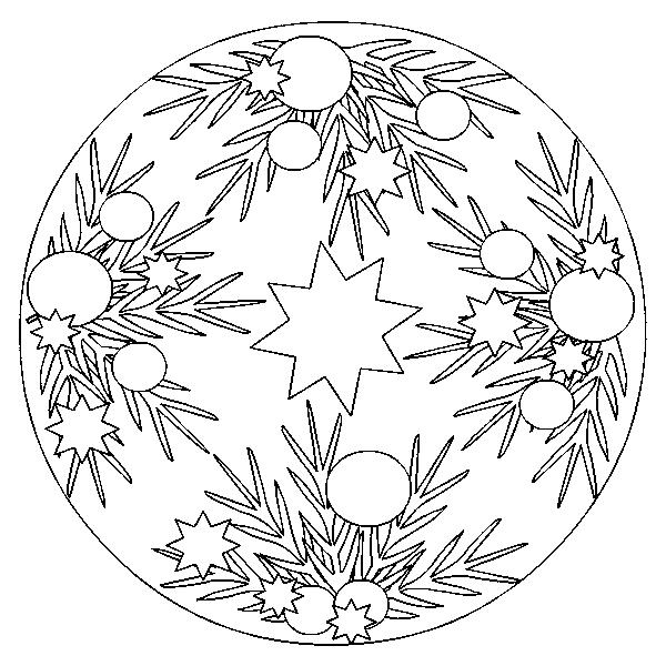 Fisă de colorat cu Craciun decoratiuni de colorat p12