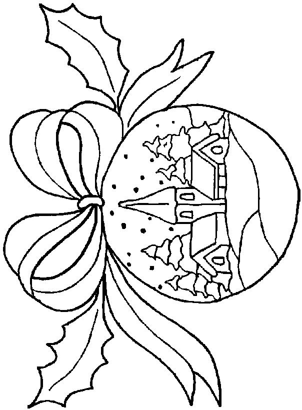 Fisă de colorat cu Craciun globuri de colorat p04