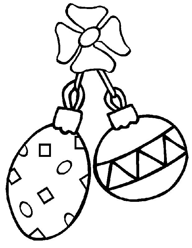 Fisă de colorat cu Craciun globuri de colorat p08