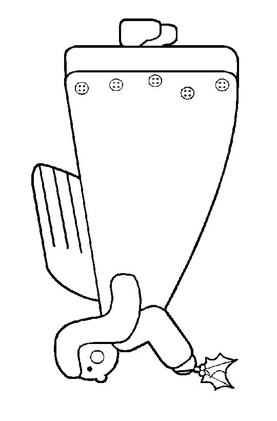 Fisă de colorat cu Craciun ingerasi de colorat p11