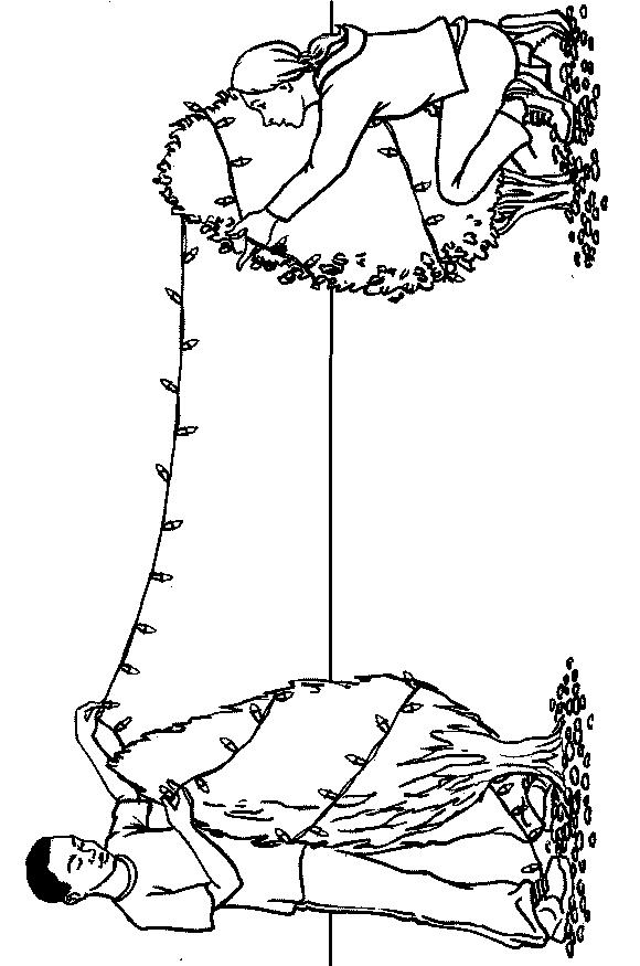 Fisă de colorat cu Craciun ornamente de colorat p04