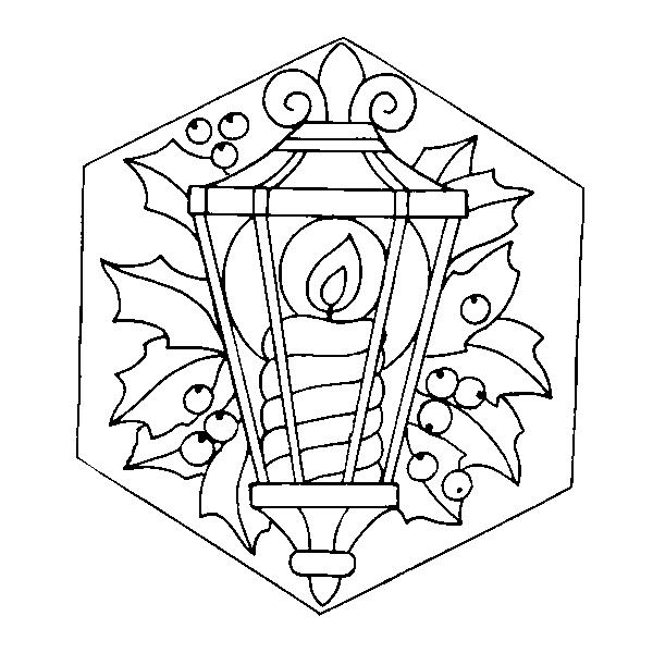 Fisă de colorat cu Craciun ornamente de colorat p06