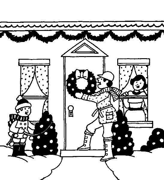 Fisă de colorat cu Craciun ornamente de colorat p10