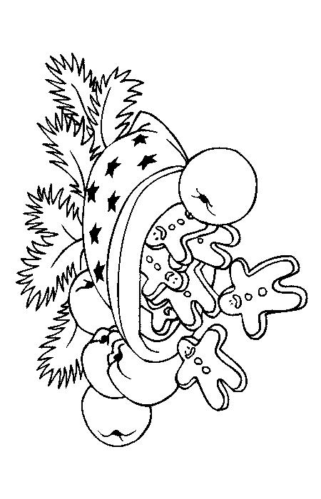 Fisă de colorat cu Craciun ornamente de colorat p13