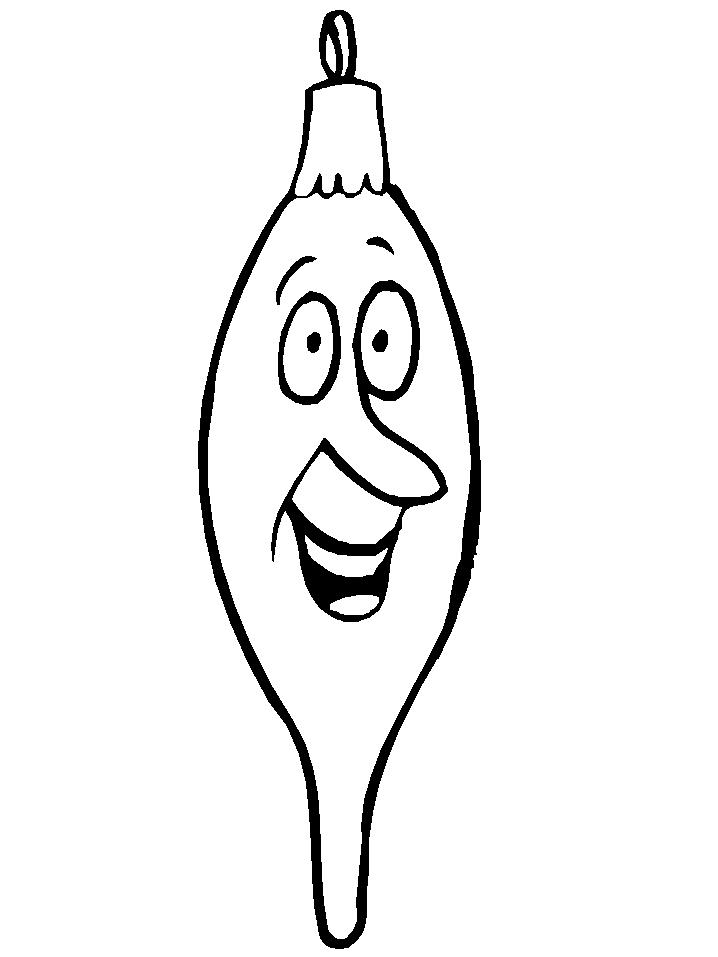 Fisă de colorat cu Craciun ornamente de colorat p45