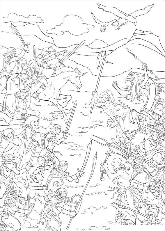 Fisă de colorat cu Cronicile din narnia de colorat p13