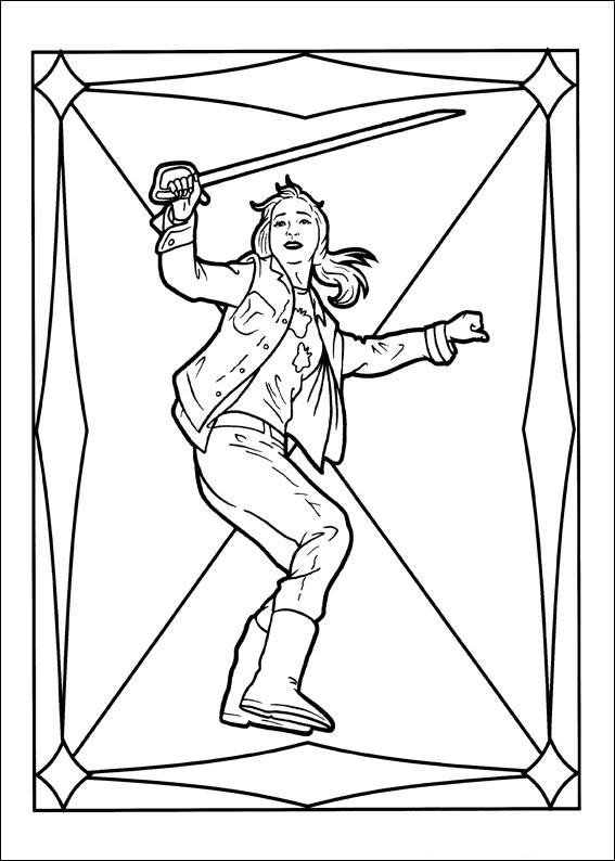 Fisă de colorat cu Cronicile spiderwick de colorat p08