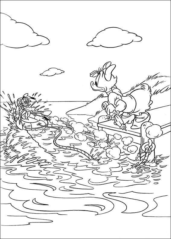 Fisă de colorat cu Daisy duck de colorat p10