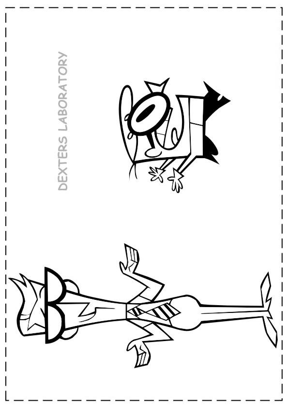 Fisă de colorat cu Dexter laboratory de colorat p05