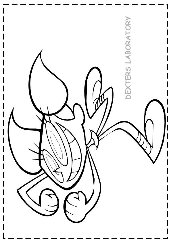 Fisă de colorat cu Dexter laboratory de colorat p09