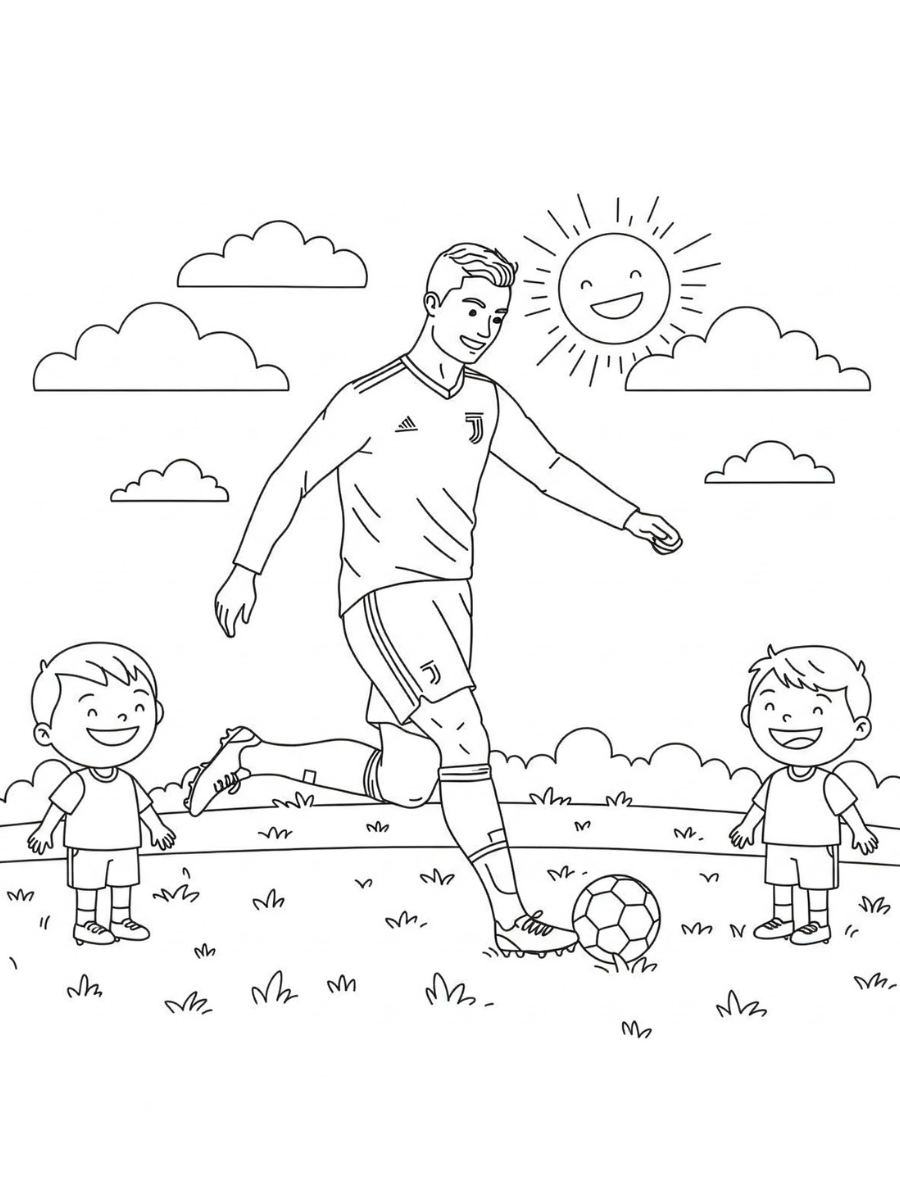 Cristiano Ronaldo de colorat p2