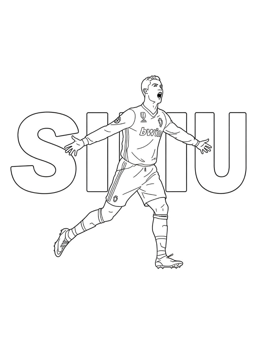 Cristiano Ronaldo de colorat p5