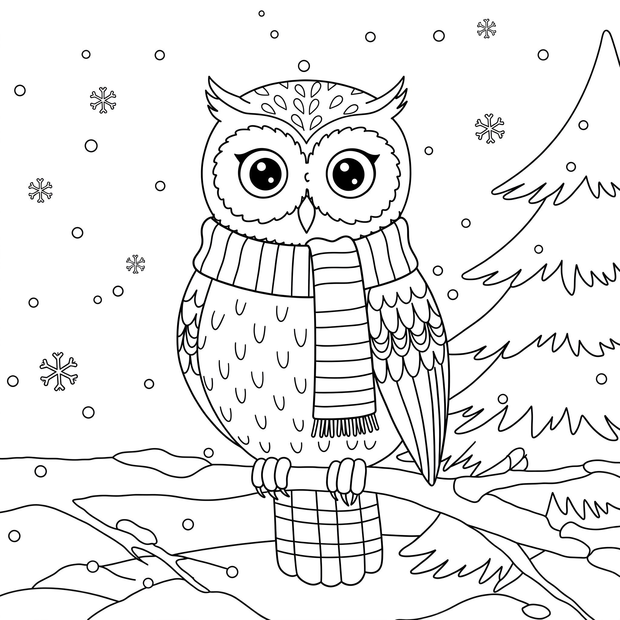 Fișă cu bufniță de colorat p0