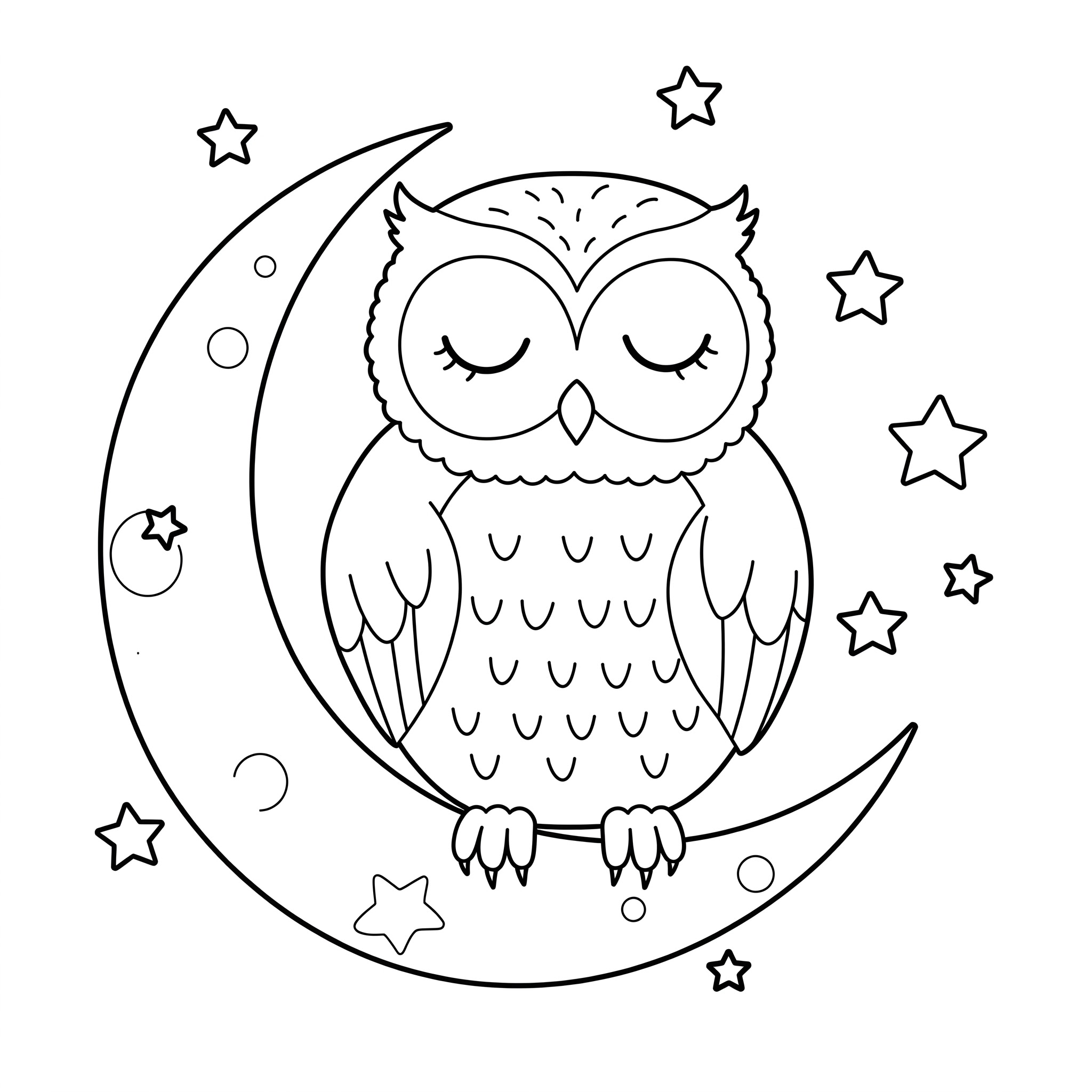 Fișă cu bufniță de colorat p3