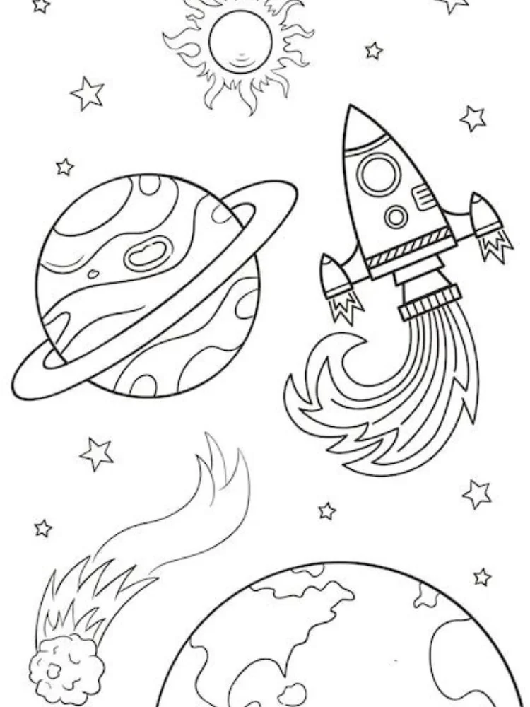 Planete de colorat p5