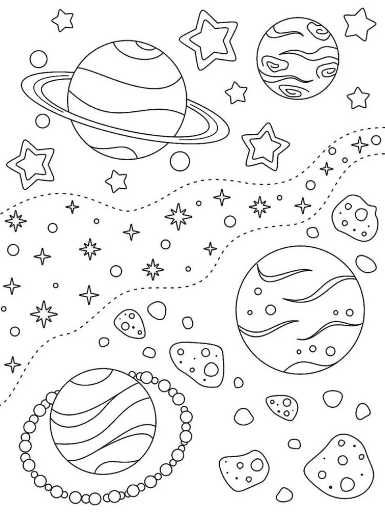 Planete de colorat p21