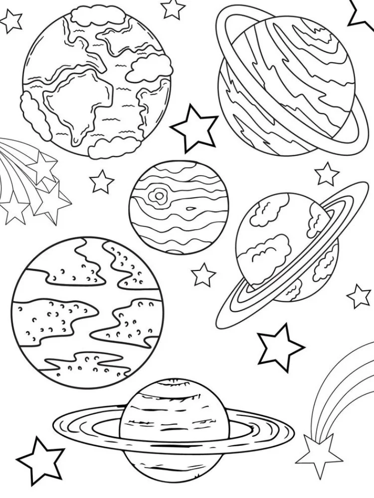 Planete de colorat p4